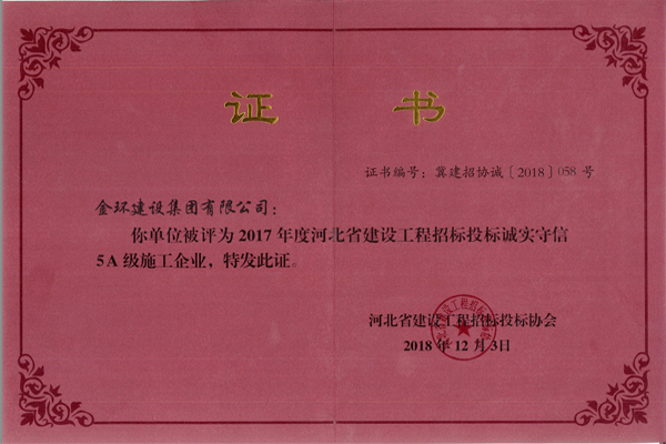 5A Integrity Enterprise in 2017